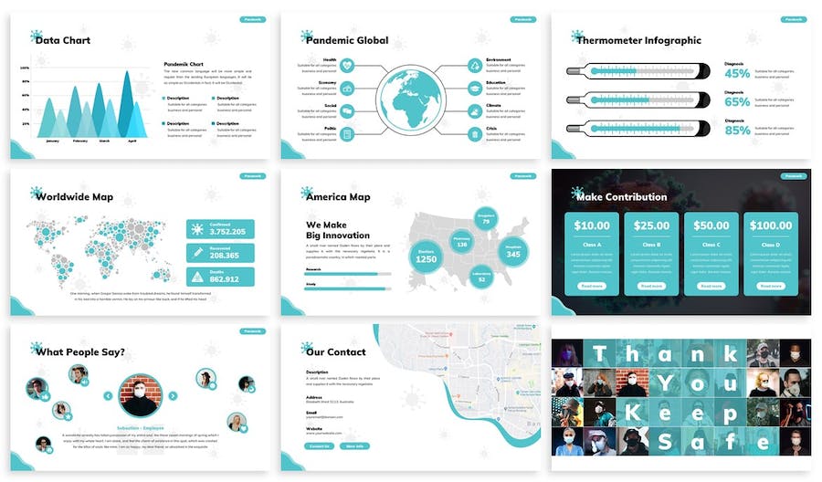 医疗健康知识演讲Keynote模板 - PPT派