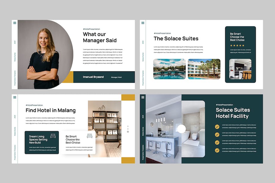 酒店旅游行业推介营销方案PPT模板 - PPT派