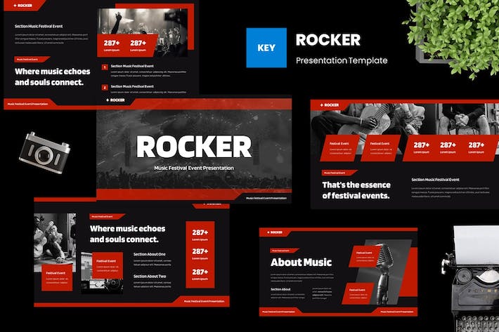 音乐节活动策划宣传推广Keynote模板 - PPT派