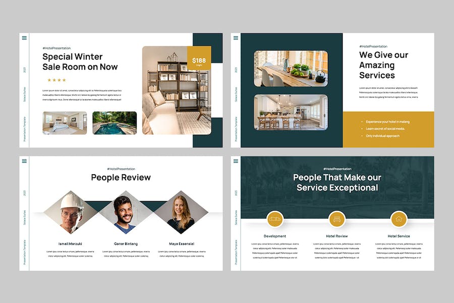 酒店旅游行业推介营销方案PPT模板 - PPT派