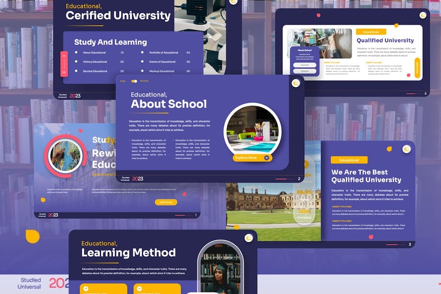 教育培训大学课程展示Keynote模板 - PPT派