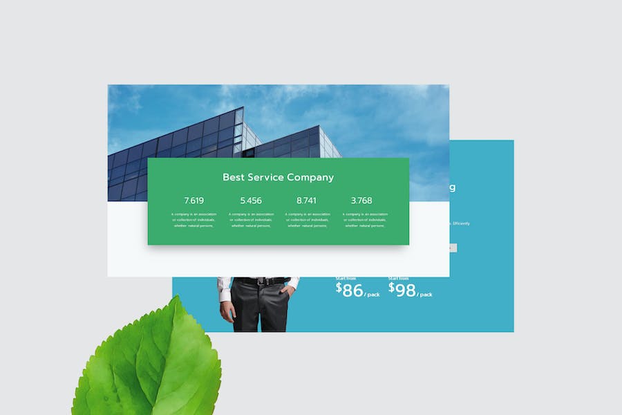 现代设计风格铬色Keynote主题模板 - PPT派