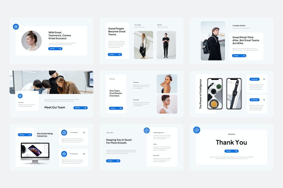 人工智能概念设计创新应用PPT模板 - PPT派