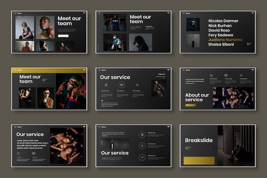 金色商务产品发布会路演Keynote模板 - PPT派