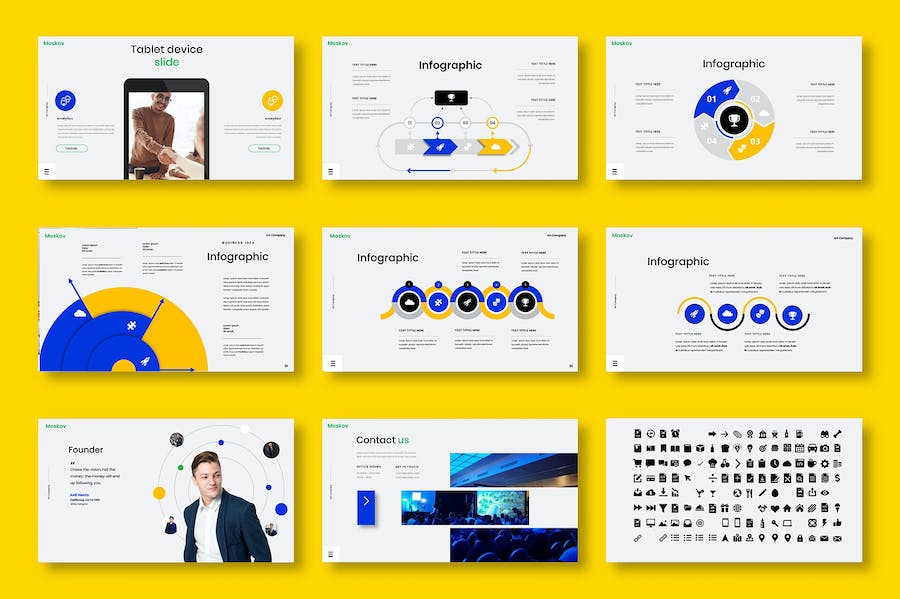 商务工业风企业宣讲展示PPT模板 - PPT派