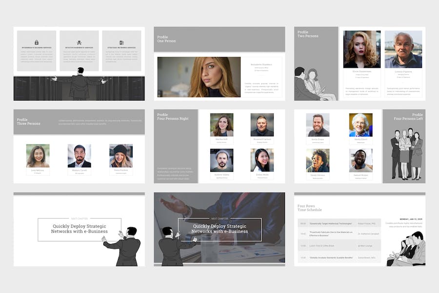 企业品牌简介商务推广宣传Keynote模板 - PPT派