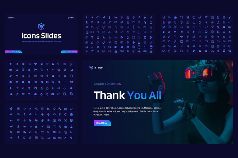 科技虚拟世界讲述展示应用创新体验Keynote模板 - PPT派