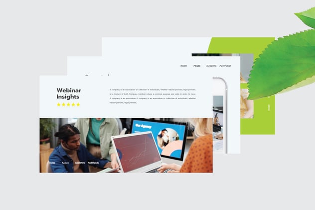 在线课程网络研讨会直播讲座PPT模板 - PPT派