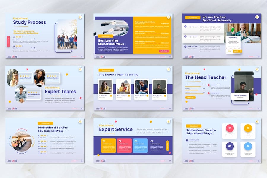 教育培训大学课程展示Keynote模板 - PPT派