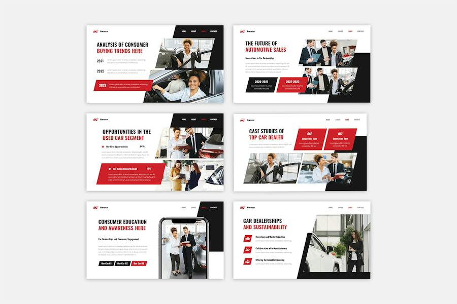 汽车经销商品牌销售营销方案Keynote模板 - PPT派