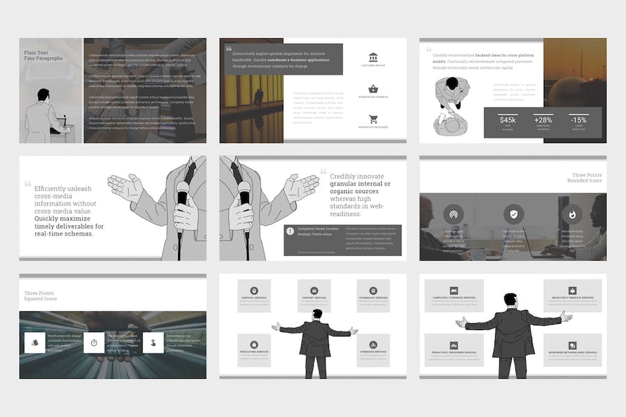 企业品牌简介商务推广宣传Keynote模板 - PPT派