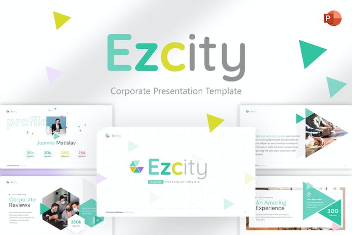 EzCity-企业-Powerpoint-模板- PPT派