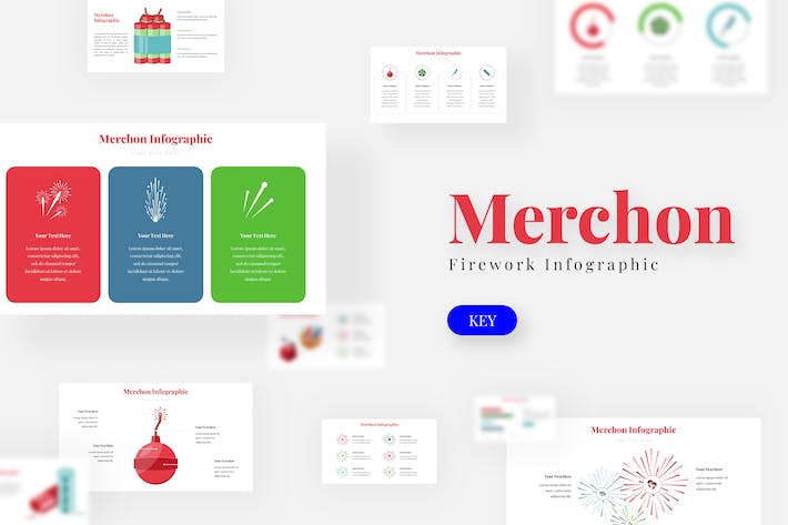 商家产品服务数据信息图形Keynote模板 - PPT派