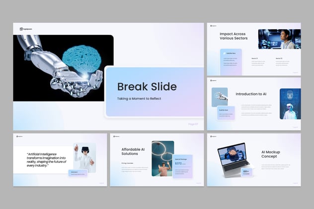 人工智能科技发展趋势创新分析Keynote模板 - PPT派