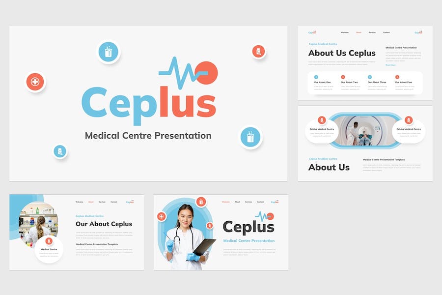 医疗中心讲述展示服务方案PPT模板 - PPT派