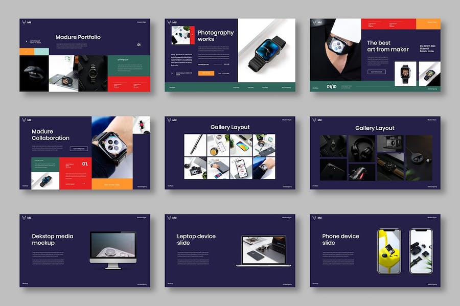 成熟商务企业形象展示PPT模板 - PPT派