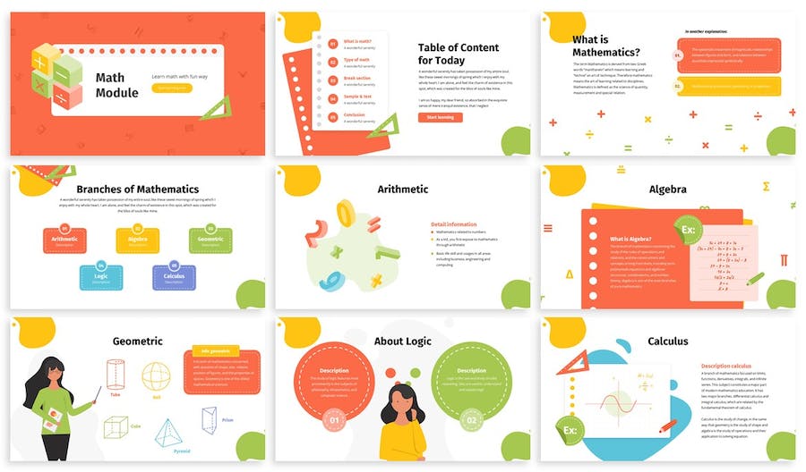 教育课程设计讲述展示知识传播方案Keynote模板 - PPT派