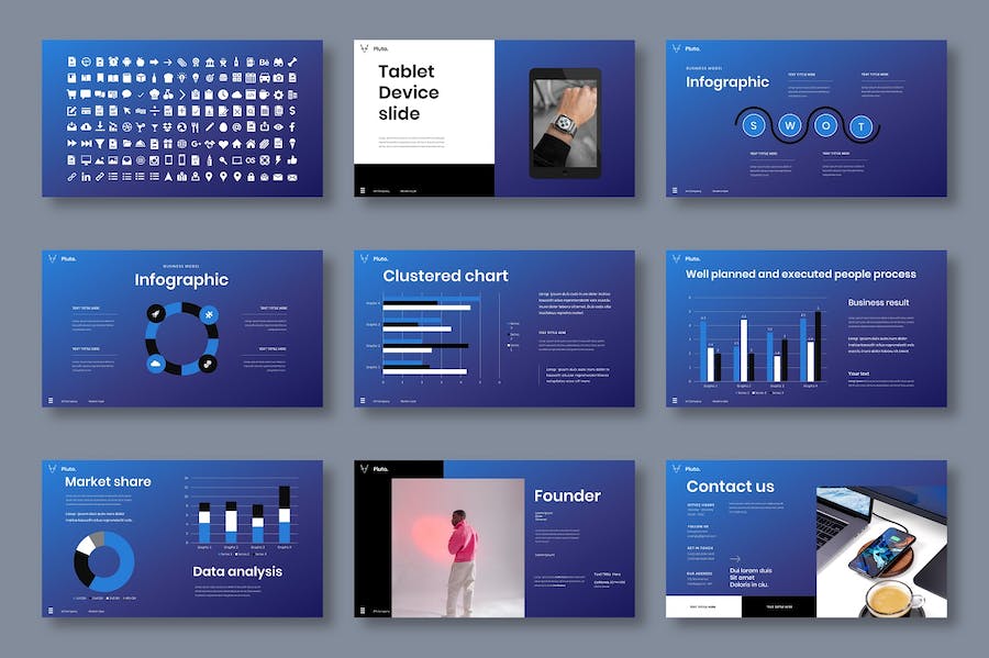 商业团队建设组织架构发展PPT模板 - PPT派