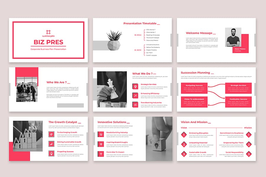 商业计划书项目融资PPT模板 - PPT派