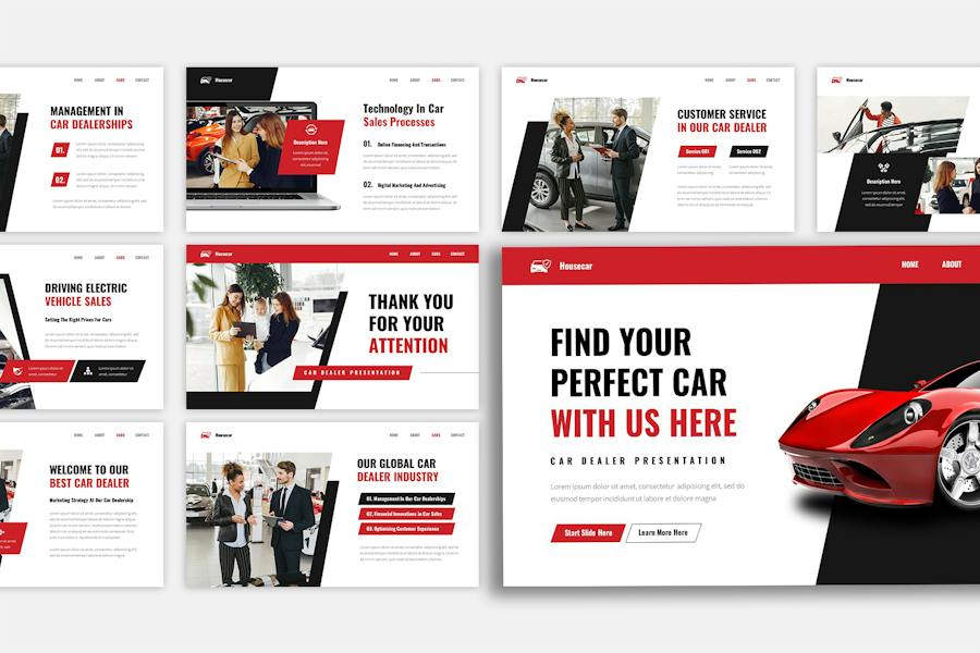 汽车经销商品牌销售营销方案Keynote模板 - PPT派