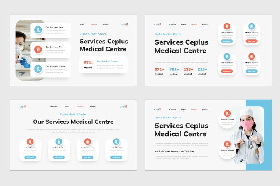 医疗中心讲述展示服务方案PPT模板 - PPT派