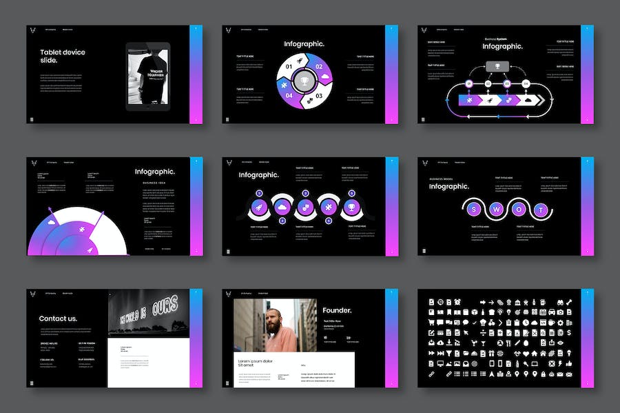 商务项目展示工作汇报Keynote模板 - PPT派