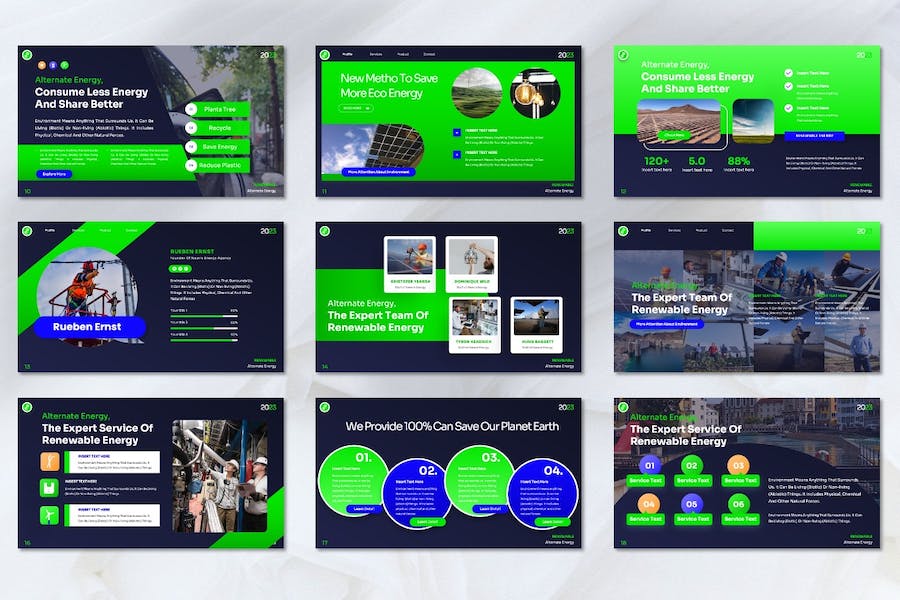 新能源电力供应解决方案Keynote模板 - PPT派