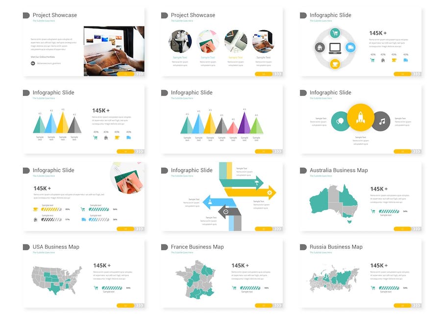 商务办公通用展示PPT模板 - PPT派