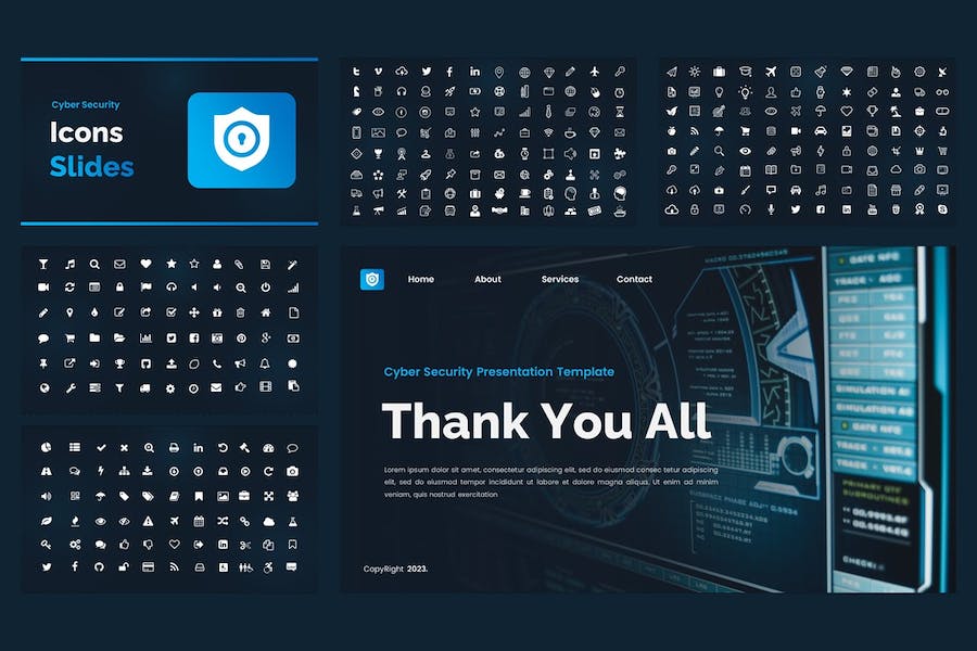 网络安全技术防护方案讲述Keynote模板 - PPT派