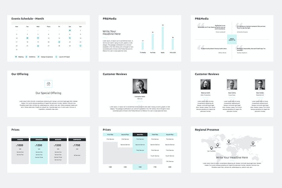 年度财务业绩报告PPT模板 - PPT派