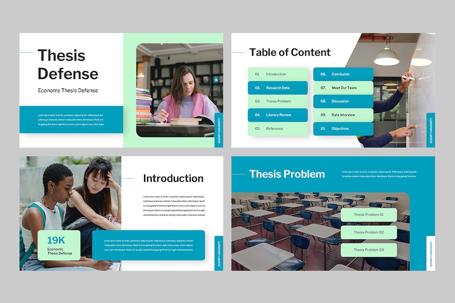 经济论文答辩研究展示PPT模板 - PPT派