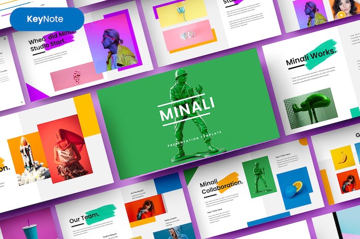 多彩企业商务产品介绍Keynote模板 Retry - PPT派