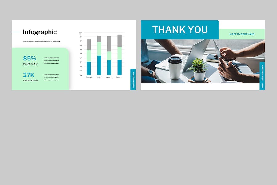 经济论文答辩研究展示PPT模板 - PPT派