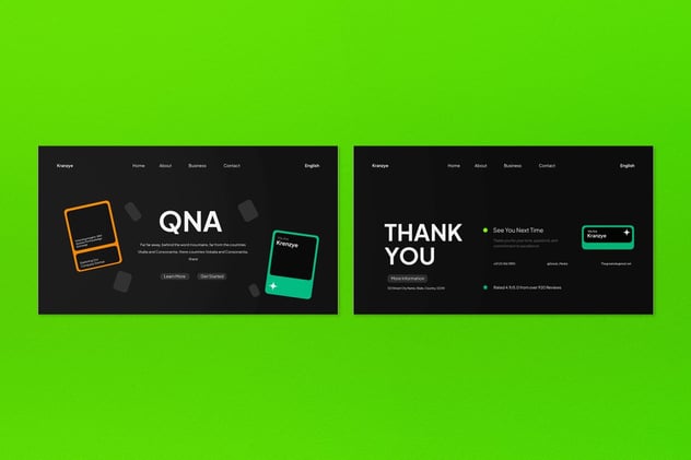 黑绿现代商业计划融资路演讲述展示PPT模板 - PPT派