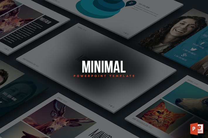 极简主义风格商务办公多场景通用PPT模板 - PPT派