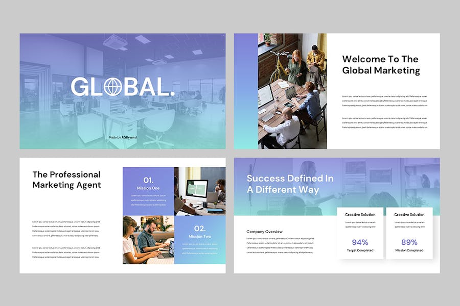 全球商务市场营销推广Keynote模板 - PPT派