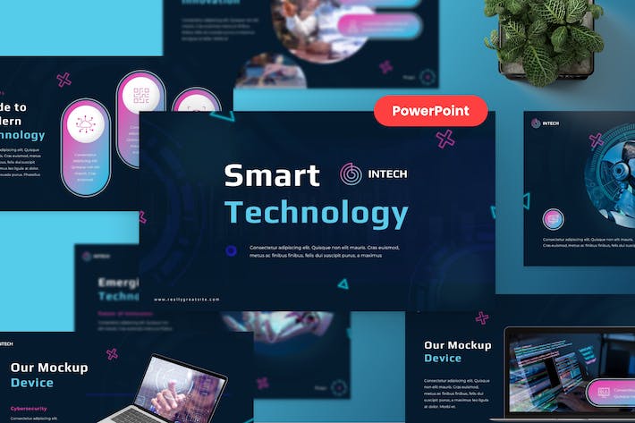 智能科技产品功能展示PPT模板 - PPT派