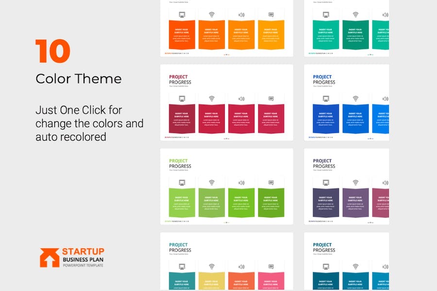 创业领域商业计划展示PPT模板 - PPT派