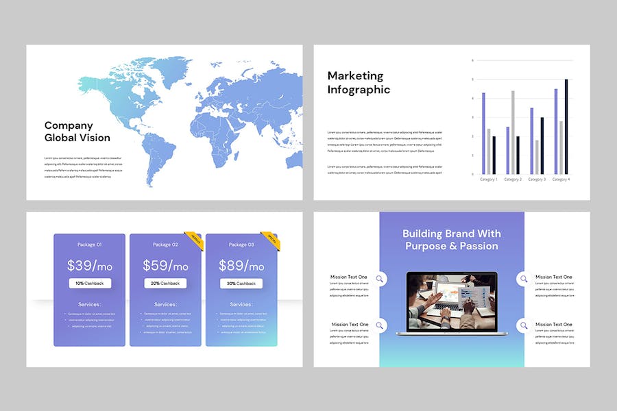 全球商务市场营销推广Keynote模板 - PPT派