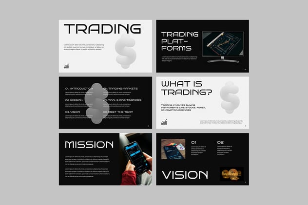 交易展示市场分析方案PPT模板 - PPT派