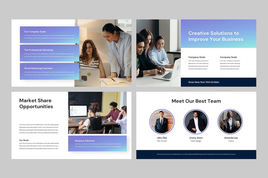 全球商务市场营销推广Keynote模板 - PPT派