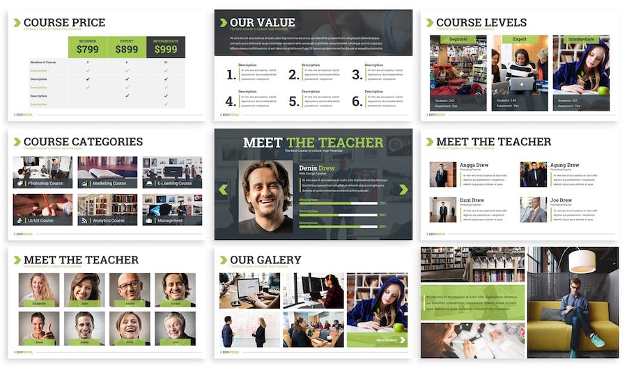 教育知识讲述展示课程教学传播Keynote模板 - PPT派