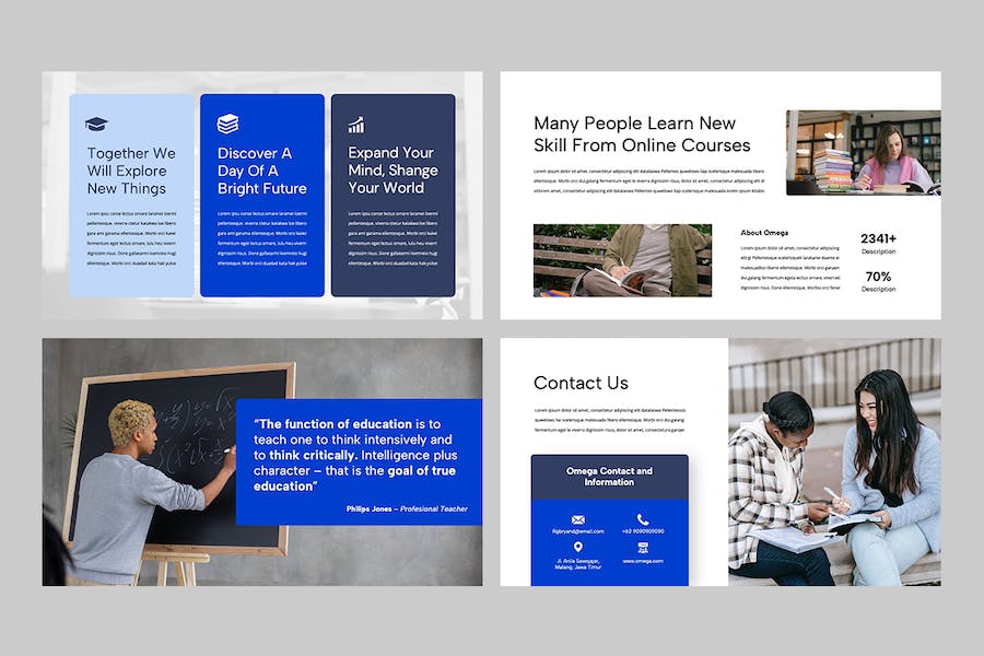 在线教育培训课程PPT模板 - PPT派