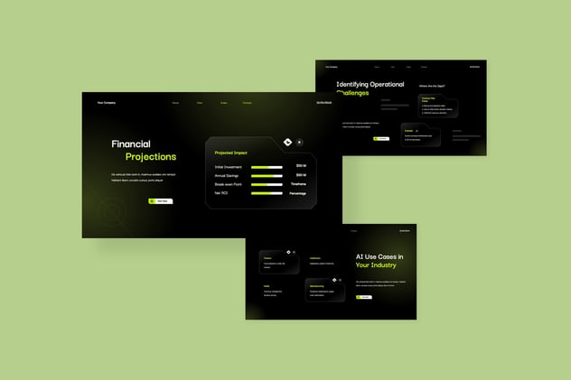 交互式黑暗人工智能集成策略数字化PPT模板 - PPT派