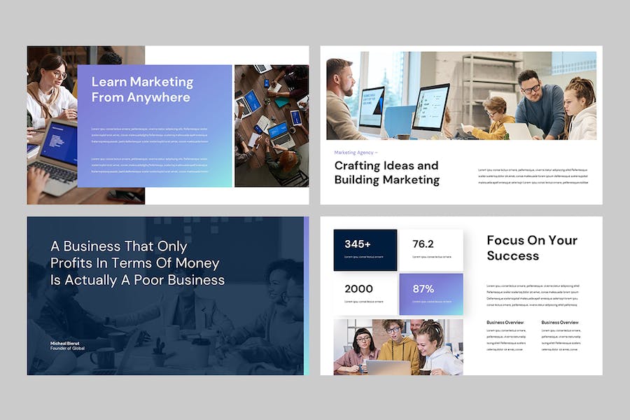 全球商务市场营销推广Keynote模板 - PPT派