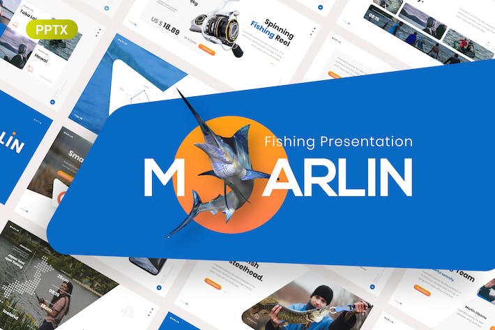 Marlin-fishing-presentation-powerpoint-template - PPT派