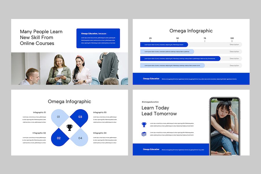 在线教育培训课程PPT模板 - PPT派