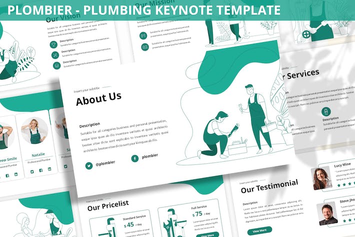 建筑卫浴讲述展示产品工程应用Keynote模板 - PPT派