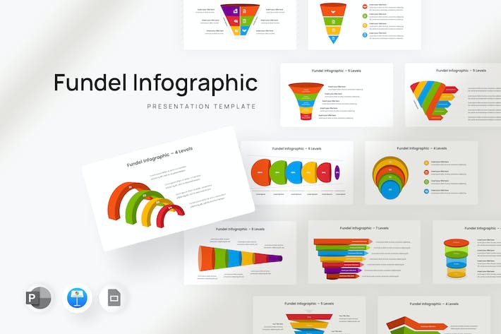信息图表展示数据分析Keynote模板 - PPT派