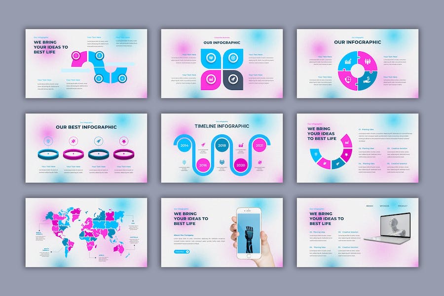数字商业讲述展示技术应用推广PPT模板 - PPT派